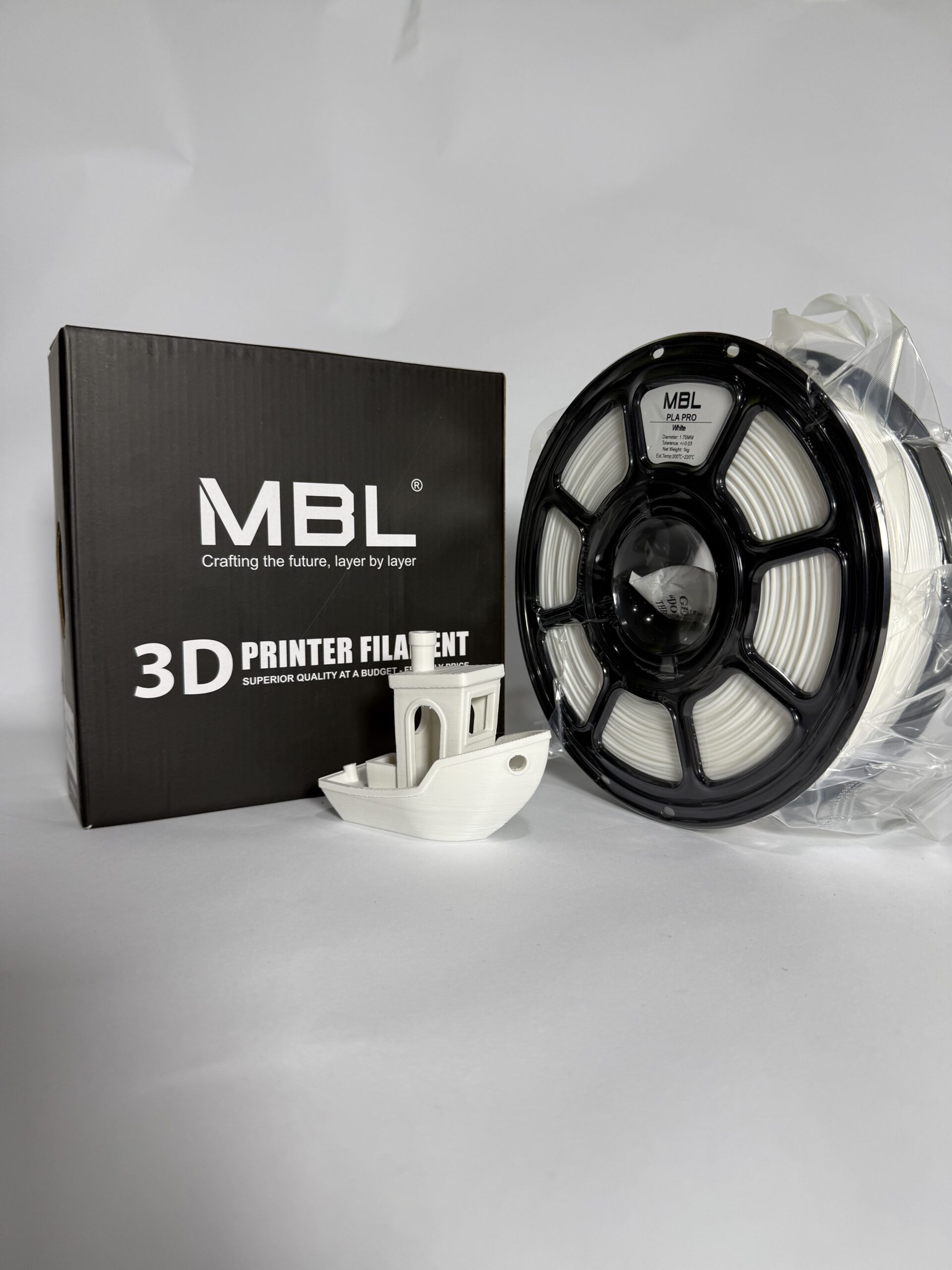 Filament za 3D štampač PLA MBL Pro Bela 1.75mm 1kg