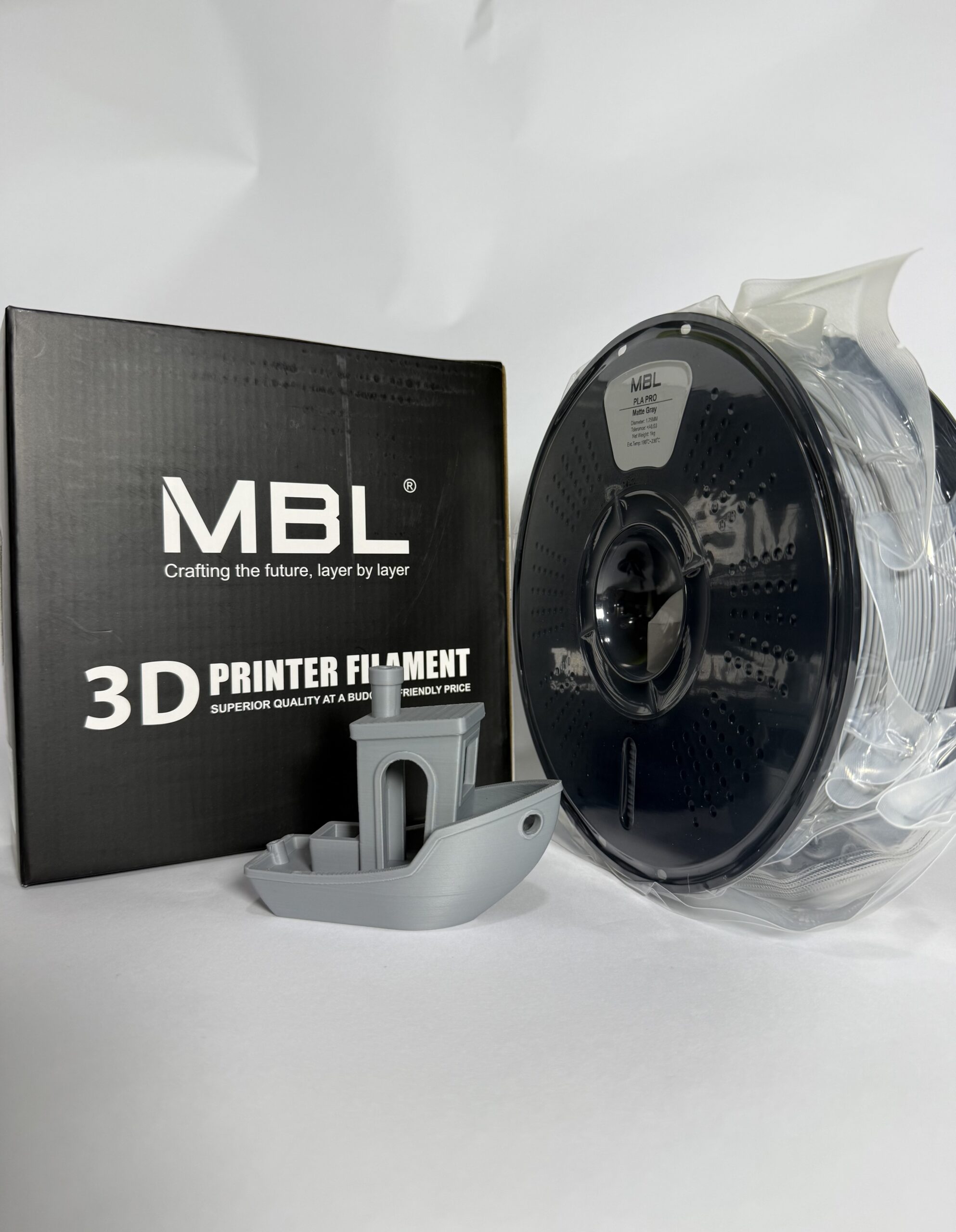 Filament za 3D štampač PLA MBL Pro Mat Siva 1.75mm 1kg